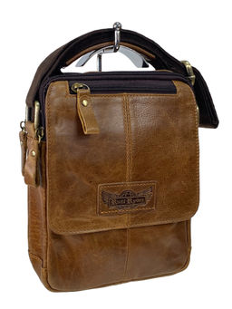 Сумка мужская из натуральной кожи, цвет коричневый