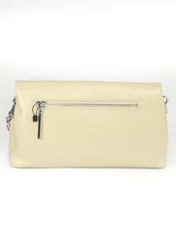 Сумка женская натуральная кожа GU 2033-0019, 1отд+карм/перег, плечевой ремень, бежевый SALE 259852 - Adelia фото 2