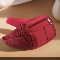 Поясная текстильная сумка 7172 Красный - Cidirro фото 2