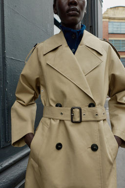 TRENCH COAT WITH BELT - Zara фото 4