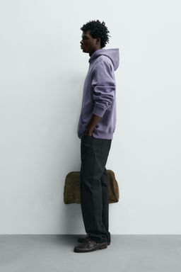 SUDADERA CAPUCHA B?SICA / verde lavado - Zara фото 4