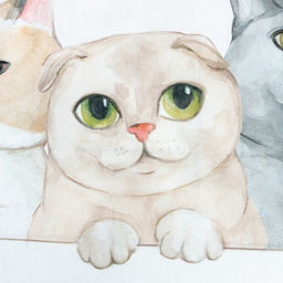 Постельное бельё 1.5-спальное «Этель» Happy cats, бязь