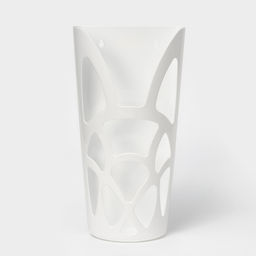 Корзина для пакетов IDEA «Геометрия», пластик, 18×9×35 см, белая