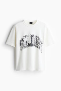 Camiseta con motivo estampado Loose Fit