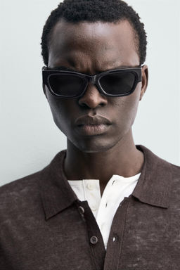 POLO PUNTO 100% LINO / Marr?n - Zara фото 5