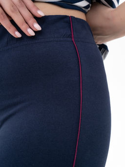 Бриджи хлопок 95%, лайкра 5%,темно-синие