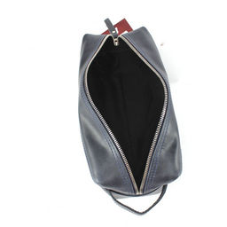 Сумка/Нессер дорож натуральная кожа Croco-726, 1отд, синий пулл-ап (85) 265371  фото 3