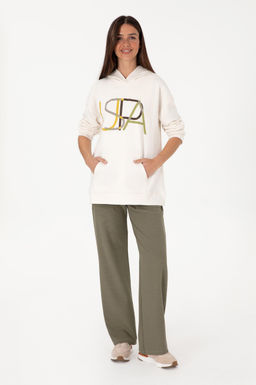Kad_n Krem Sweatshirt Sepette S_rpriz _ndirim - U.s. polo assn фото 11