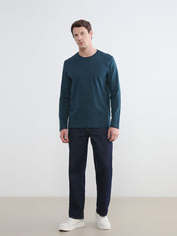 Bisiklet Yaka Uzun Kollu Erkek Ti??rt