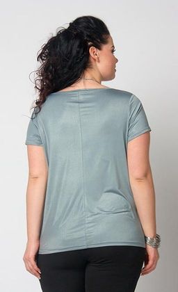 2706/8 блуза Из тонкого шелковистого трикотажа с пайетками цвета черный/серебро - Ckc collections фото 26