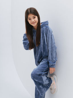 Детский костюм, велюр премиум, джинс