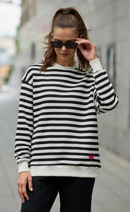 Свитшот P322-0556 black-white