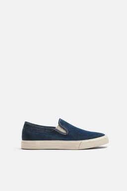 LACELESS DENIM PLIMSOLLS