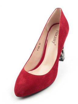 F-028 RED Туфли женские (натуральная замша) - Фабричный китай фото 5