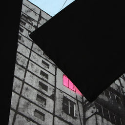 Футболка «Окна», черный, р. 46, KAFTAN