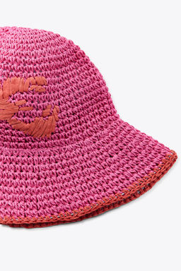 LOBSTER WOVEN BUCKET HAT - Zara фото 5