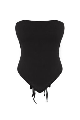 Haki Dokuma %100 Keten Fular Bustiyer Plaj Bluz TBESS25BZ00011 - Trendyolmilla фото 11