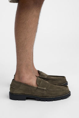 LEATHER PENNY LOAFERS - Zara фото 10