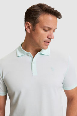 Erkek Su Ye_ili Regular Fit Polo Yaka Basic Ti__rt