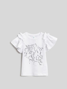 ACOOLA / Футболка детская для девочек Shiraz белый  фото 3