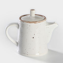 Чайник заварочный Хорекс Punto bianca, 500 мл, h=14.5 см, фарфор, белый