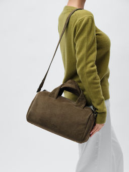 Замшевая сумка Bowling DBR 31378 тундра