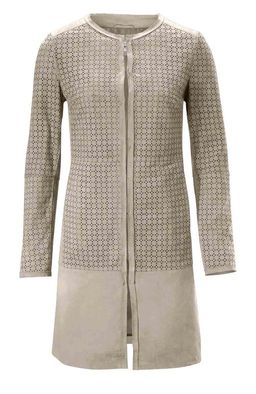 Кожаное пальто, песочное - Linea tesini фото 2