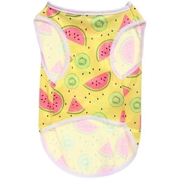 Цена за 2 шт. Майка для собак и кошек мелких и средних пород "БРО на стиле", арбузики, размер ХL (длина спинки 36см, объем груди 43см, от 9 до 12кг)