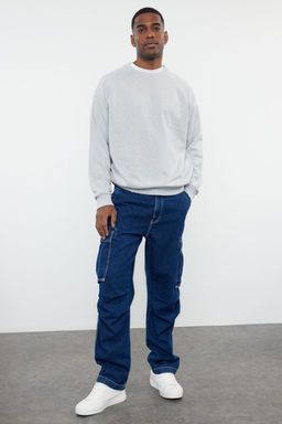 TRENDYOL MAN Siyah Regular Fit Ici Polar/S?cak Tutan Sweatshirt TMNAW23SW00190 - Trendyolmilla фото 58