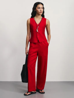 Льняной жилет / Zarina  фото 2