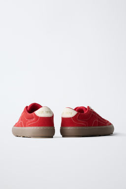 BAMBA CONTRASTE PIEL / Rojo - Zara фото 6