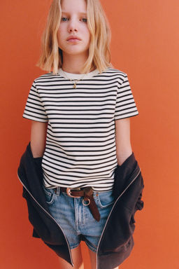 INTERLOCK STRIPED T-SHIRT - Zara фото 10