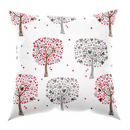 Наволочка 70х70см Дерево желаний, с клапаном-запахом, поплин 115г/м2, хлопок 100%, упаковка ПП 12х6см, Домашняя мода (Россия)