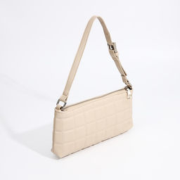 Сумка женская на молнии, цвет бежевый