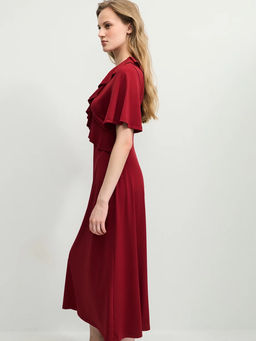 Платье миди с рюшами / Zarina