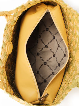 LACCOMA сумка СУ1056-мультицвет желтый эко кожа хлопок  фото 5