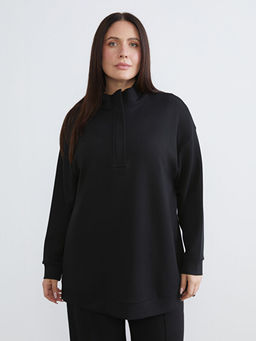 Dik Yaka Kad?n Sweatshirt Tunik