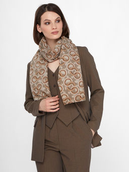 Большой, мягкий, тонкий и очень нежный двусторонний палантин с рисунком - Tantino фото 13