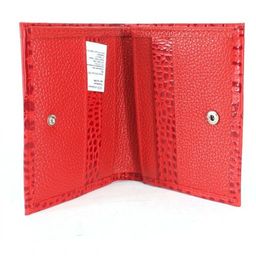 Портмоне женское Croco-ПР-904 натуральная кожа 3 отд, 3 карм, алый флотер/красный КЛ (128/96) 232830  фото 3