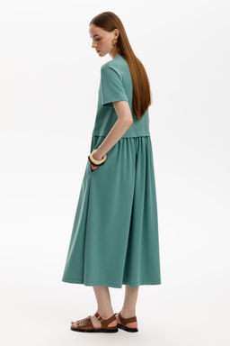 ЕВТ 5086/малахитовый зеленый платье жен