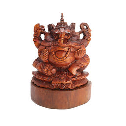 Сувенир из дерева Ганеш 25см символ достижения цели, процветания и изобилия