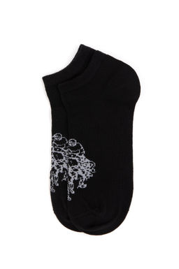 Женщина черные носки неожиданно скидка в корзине