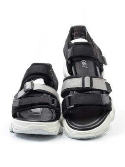 08-PED76-1 BLACK Босоножки (текстиль, стелька натуральная кожа) - Фабричный китай фото 14