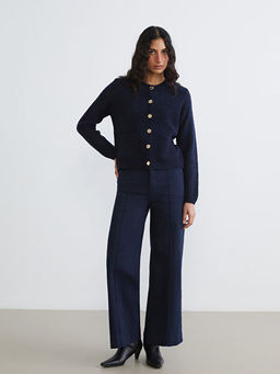 Wideleg Kad?n Jean Pantolon