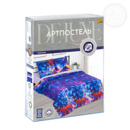 Постельное белье Сияние (поплин DE LUXE) Евро/Пододеяльник: 1 шт. - 215*200; Простыня: 1 шт. - 215*240; Наволочка: 2 шт. - 70*70; DE LUXE - Артпостель фото 6