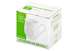 Кружка 350 мл 11,5*9*9,5 см Птички на ветке бочонок - Elan gallery фото 9