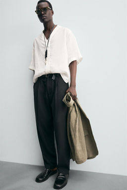100% LINEN SHIRT - Zara фото 8