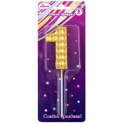 "BOOMZEE" Свеча для торта "Цифра" BCD-14 18.4 г 12 х 1 шт. 1