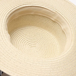 Шляпа женская MINAKU с бантом зебра, бежевая, размер 58