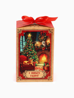 Цена за 3 шт. Коробка подарочная складная С Новым годом, 12?18?12 см